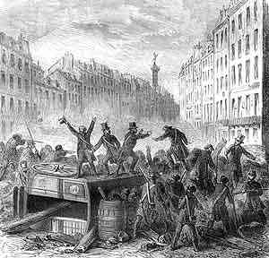 Mort du réprésentant Baudin sur la barricade - 3 décembre 1851.