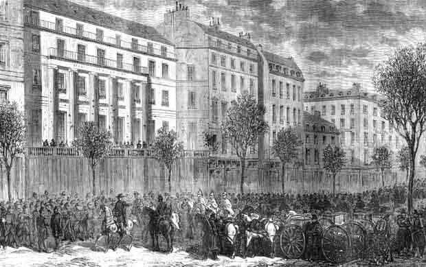 Aspect du boulevard après l'affaire<br>du 4 décembre 1851